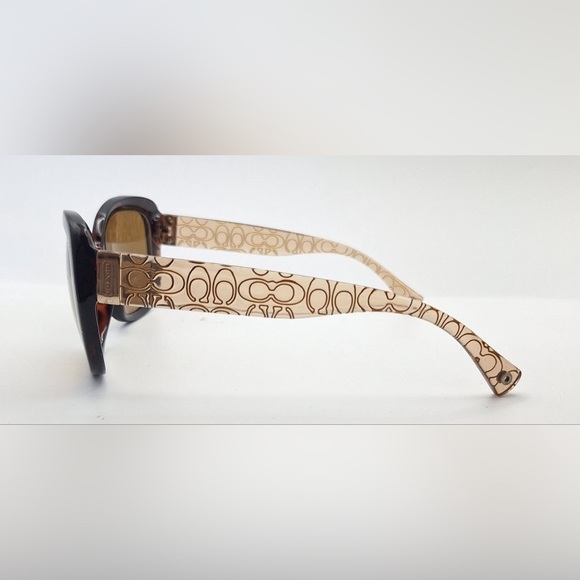 Coach HC8076 Tortoise Oval Sunglasses Frames Only - Picture 5 of 8